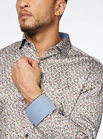 Rustic Print Sateen Shirt