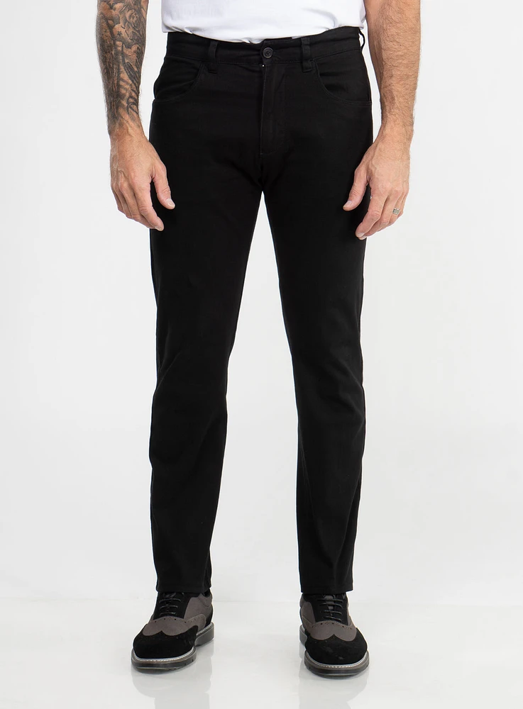 Chino avec taille élastique