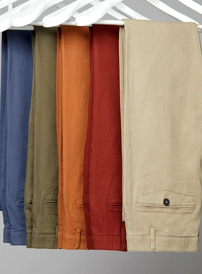 Chino avec taille élastique