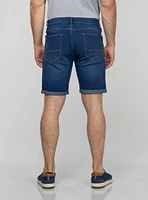 Bermuda en denim extensible