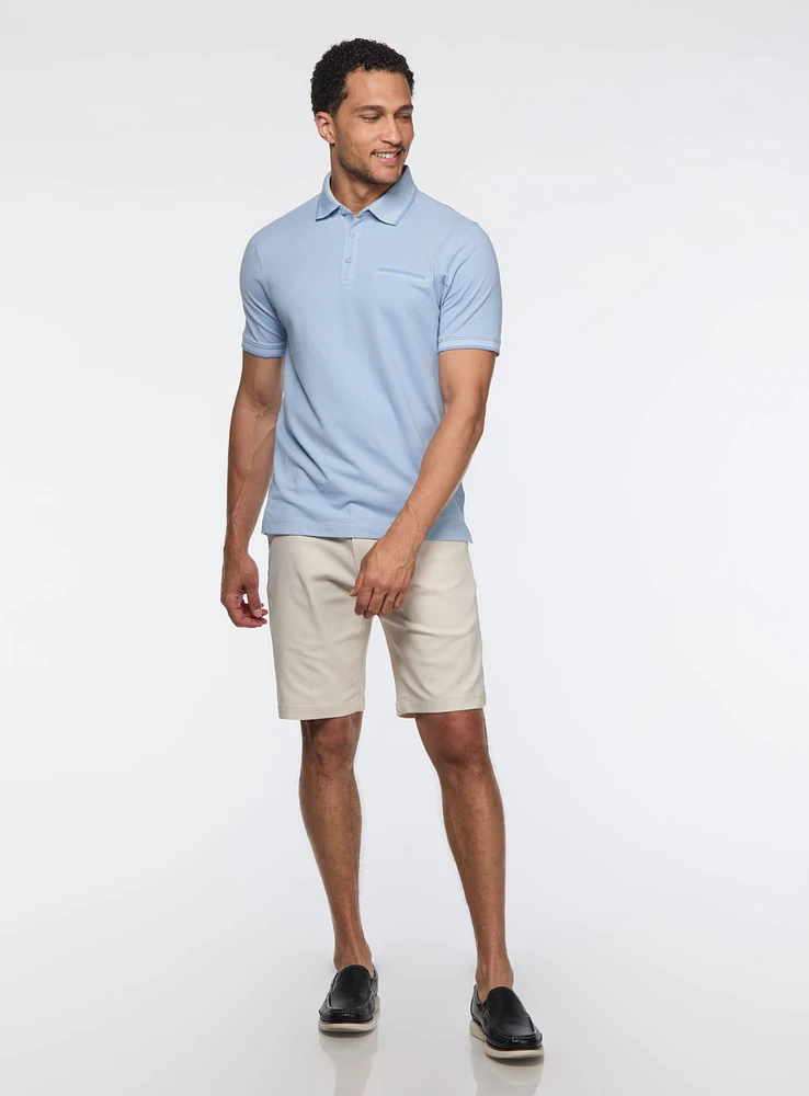 Bermuda en tricot diagonal