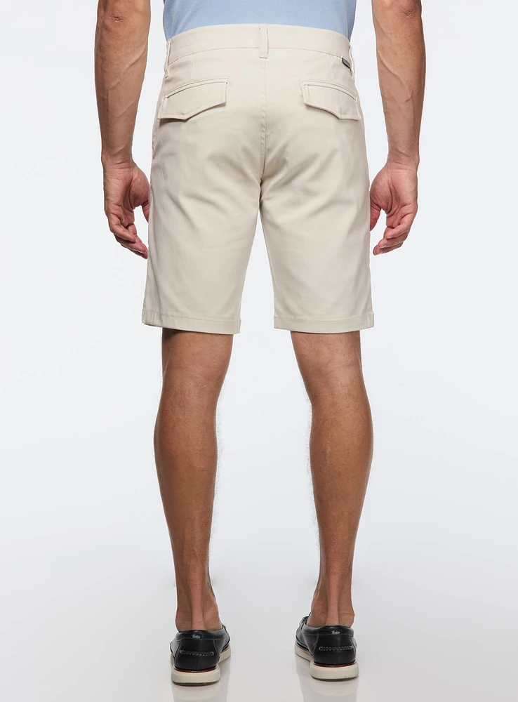 Bermuda en tricot diagonal