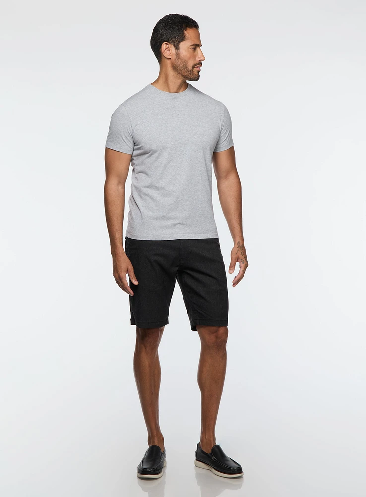 Bermuda en tricot diagonal