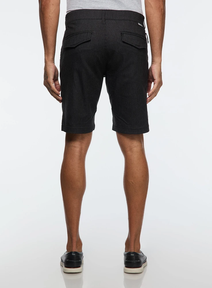 Bermuda en tricot diagonal