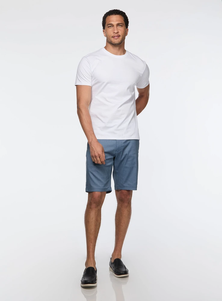 Bermuda en tricot diagonal