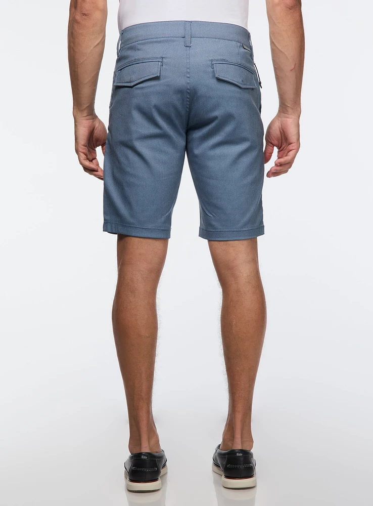 Bermuda en tricot diagonal