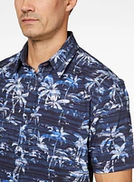 Palm Trees Print Short Sleeve Shirt