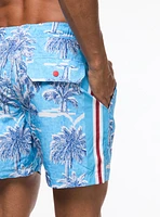 Maillot de bain à imprimé palmiers