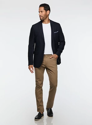 Textured Navy Sport Jacket
