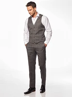 Grey Checked Vest