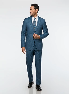 Turquoise Brushed Effect Suit