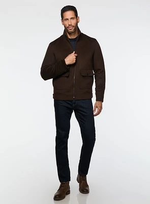 Manteau court en laine