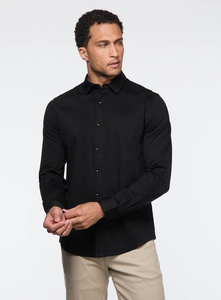 Chemise unie en jersey