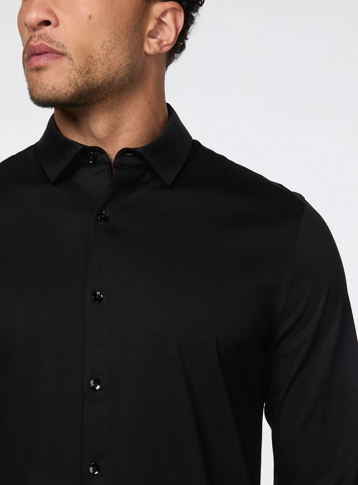 Chemise unie en jersey