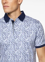 Micro Daisy Blue Polo