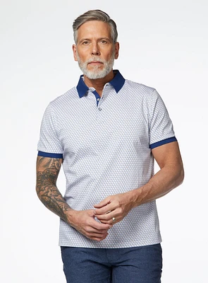Windmill Print Polo