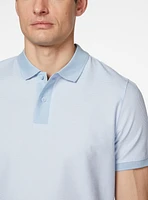 Polo en tricot texturé