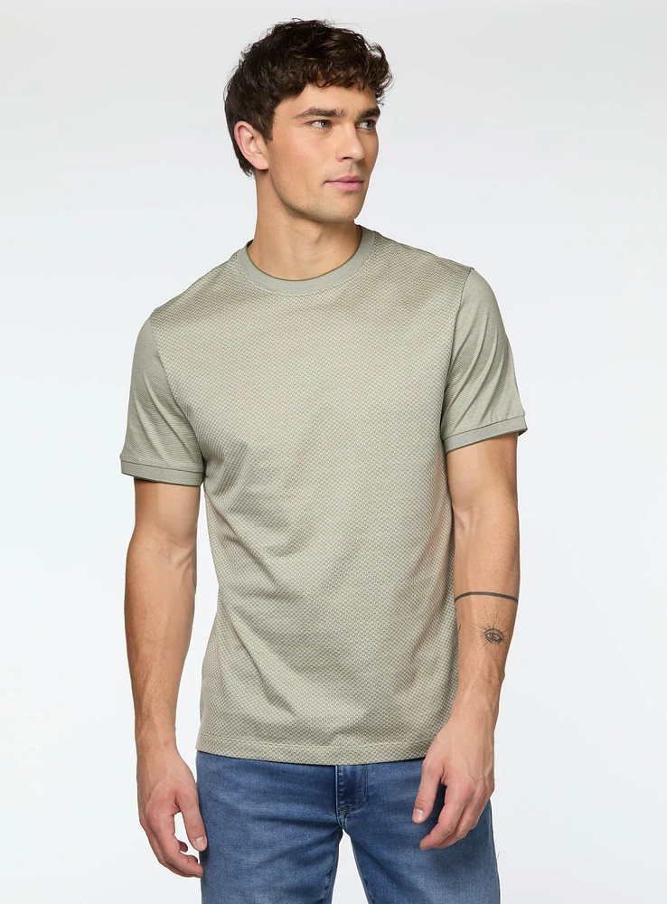 T-shirt à tissage texturé