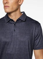 Black Crosshatch Performance Polo