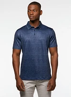 Navy Crosshatch Performance Polo