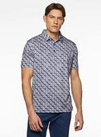 Polo performance à motif floral