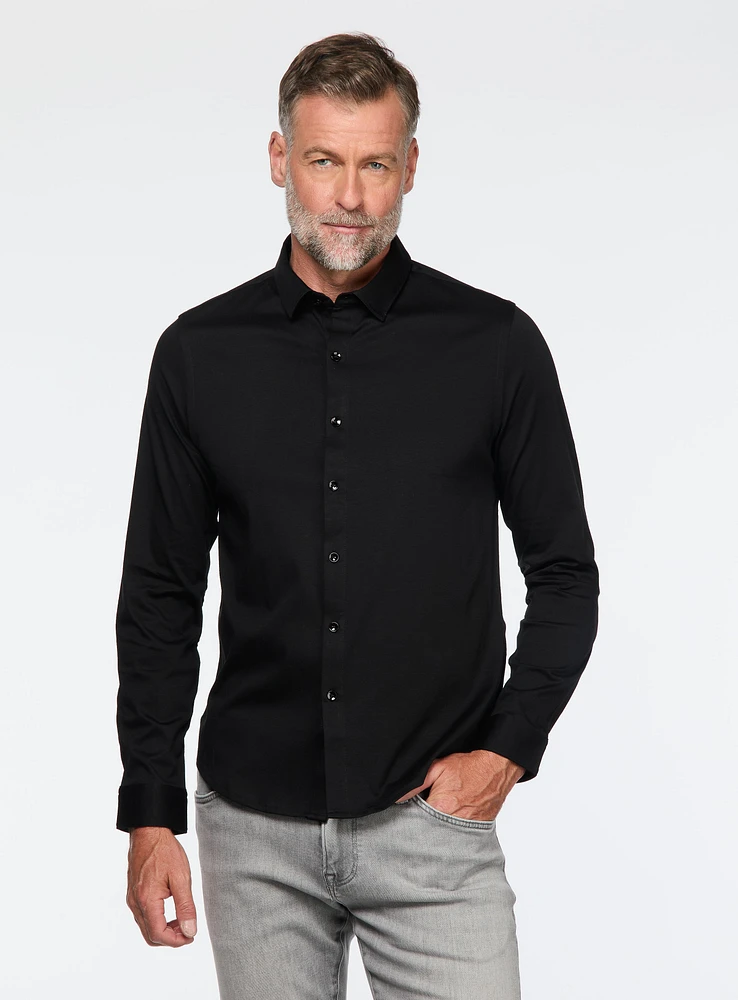 Chemise unie en jersey