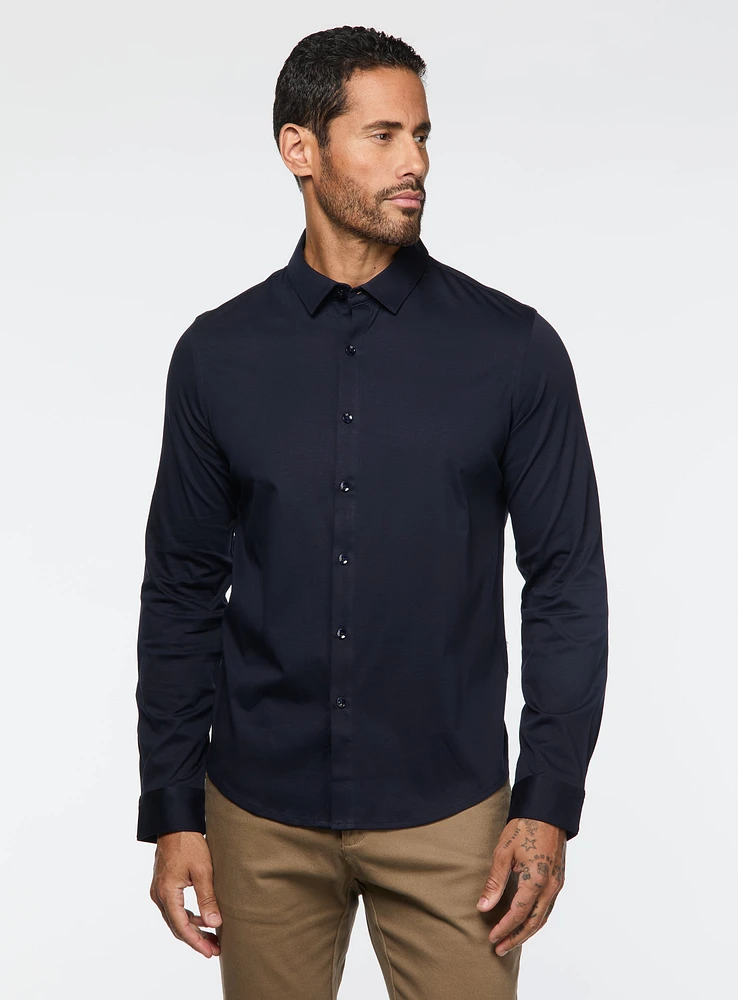 Chemise unie en jersey
