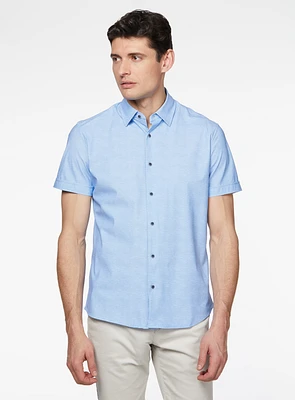 Chemise extensible à faux unie