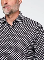 Chemise extensible à motif d'éventails