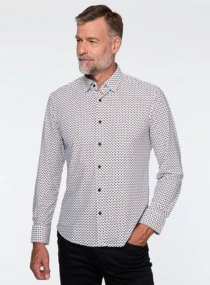 Chemise extensible à motif de cubes