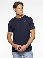 T-shirt à imprimé de palmier