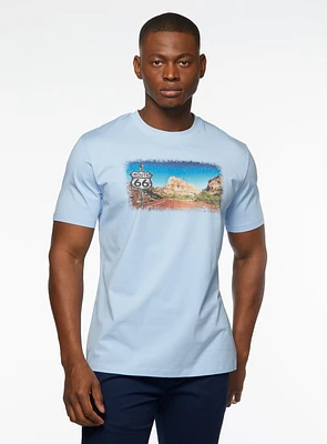 T-shirt à imprimé de 'Route 66'