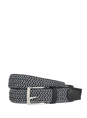 Black Zigzag Braided Belt