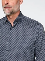 Buttons Print Sateen Shirt