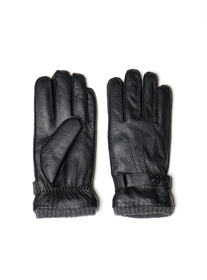 Black Leather Gloves