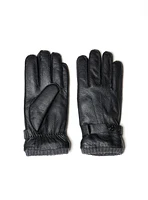 Gants en cuir noir
