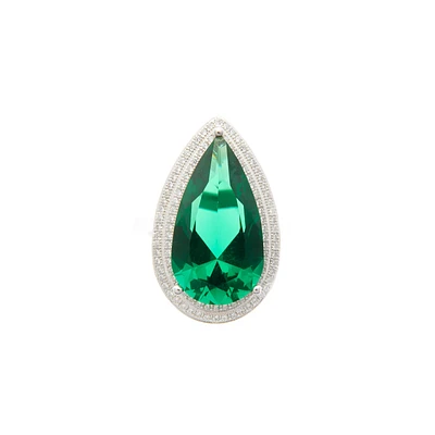 Emerald Pear-Cut Ring