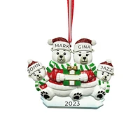 Polar Bear Family of Ornament