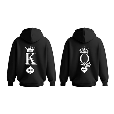 King and Queen Couple Hoodie