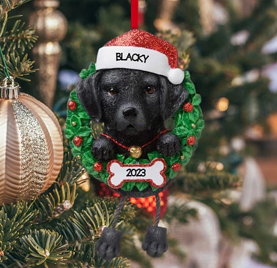 Black Lab Dog Ornament