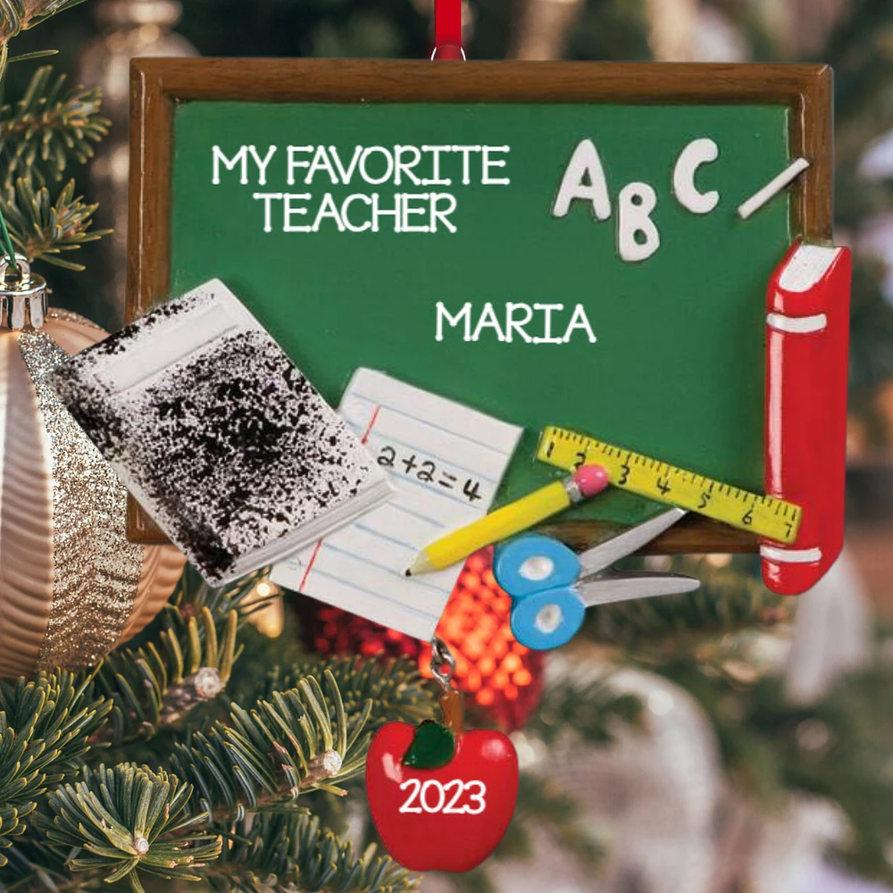 Blackboard Teacher Ornament