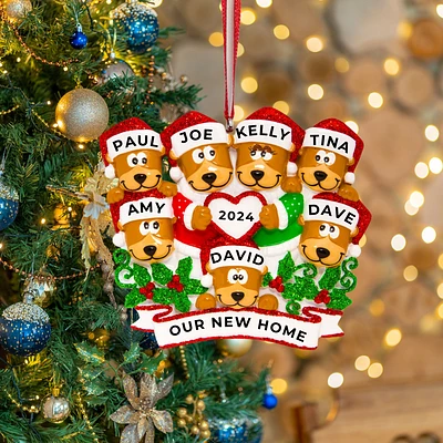 Brown Bear Family of 7 Ornament