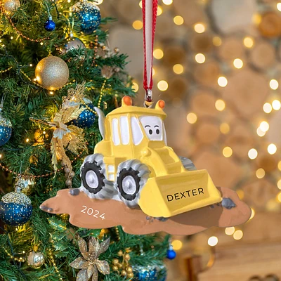 Bulldozer Ornament