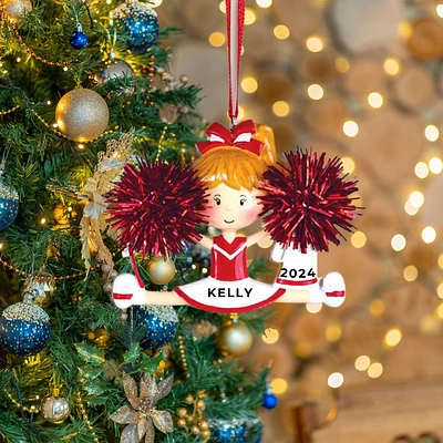Cheerleader Red Ornament