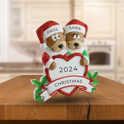 Brown Bear Family Couple Table Topper