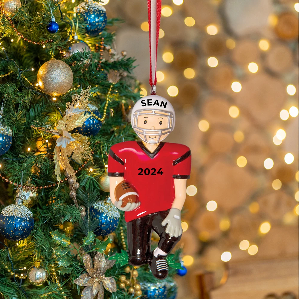 Football Player Ornament
