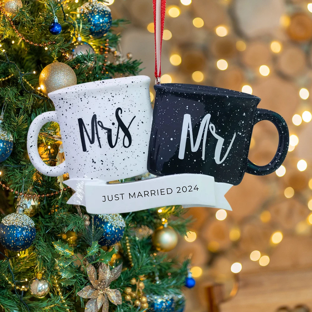 Mr & Mrs Mugs Assortment Ornament