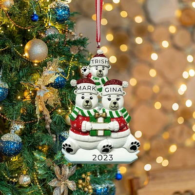 Polar Bear Family of 3 Ornament
