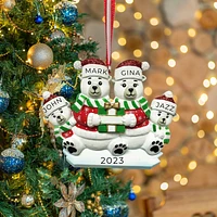 Polar Bear Family of Ornament