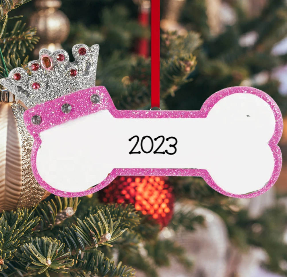 Princess Dog Bone Ornament